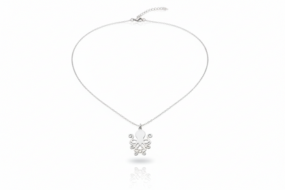 Sterling Silver Octopus Necklace - Unique Marine Jewelry