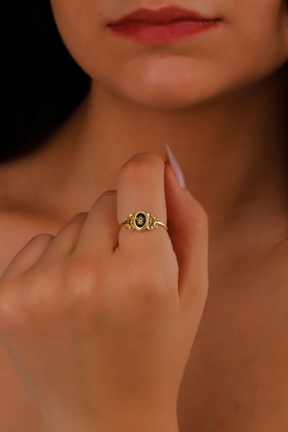 Honey Bee Jewelry Co. Honey Bee Ring - Captivating Design with Elegant Gold Finish