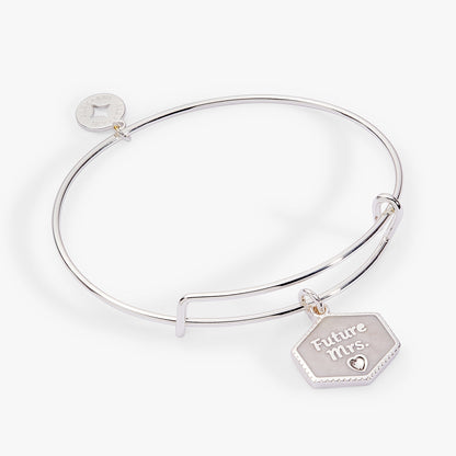 'Future Mrs.' Mother of Pearl Charm Bangle