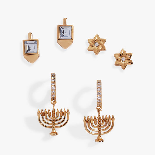Hanukkah Stud Set