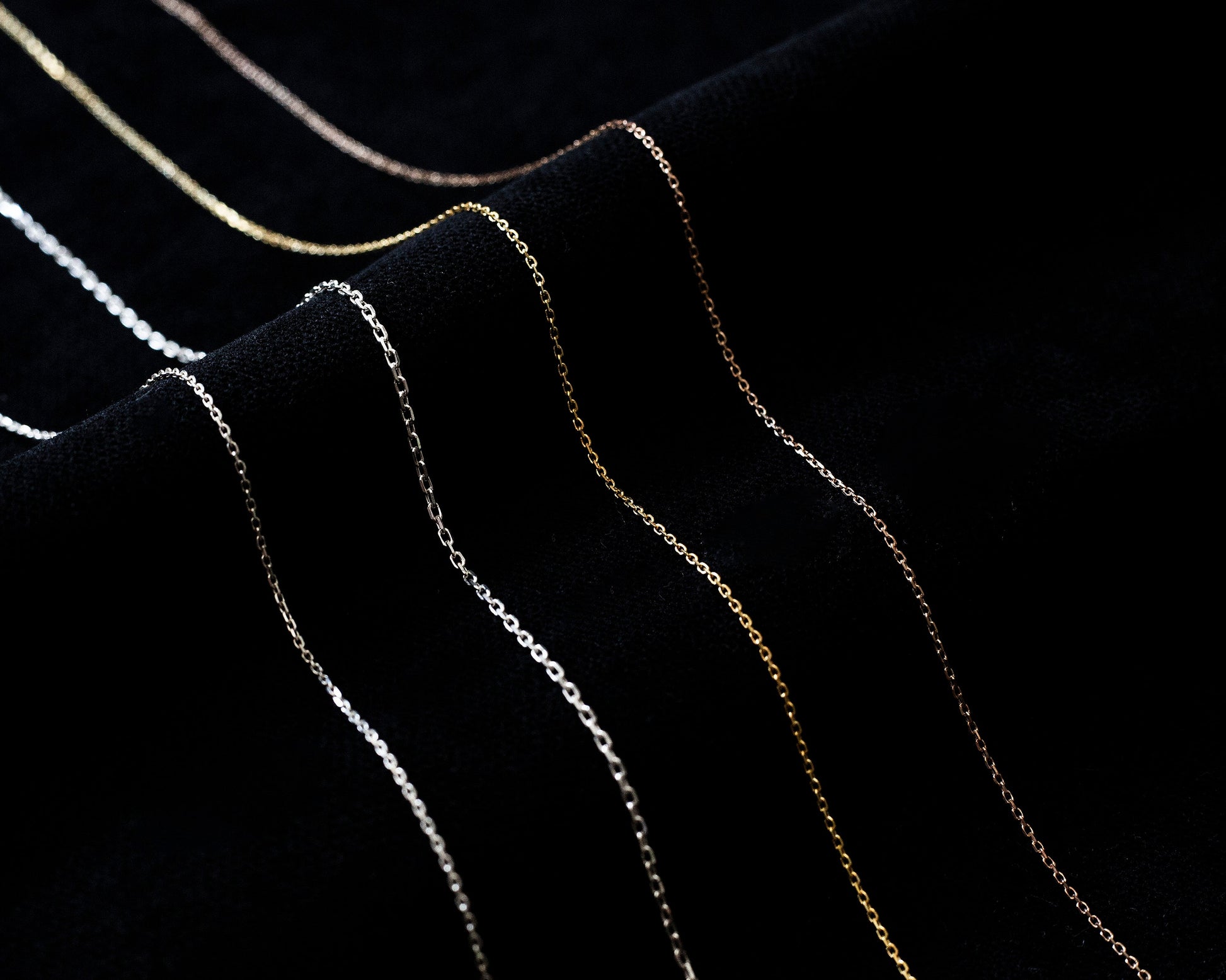 Best Seller, Sterling Silver Chain, Sterling Silver Gold Finished Chain, Dainty Rose Gold Chain, Everyday Chain, Simple Chain , Any Sizes - silvergoldandrose