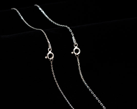Best Seller, Sterling Silver Chain, Sterling Silver Gold Finished Chain, Dainty Rose Gold Chain, Everyday Chain, Simple Chain , Any Sizes - silvergoldandrose