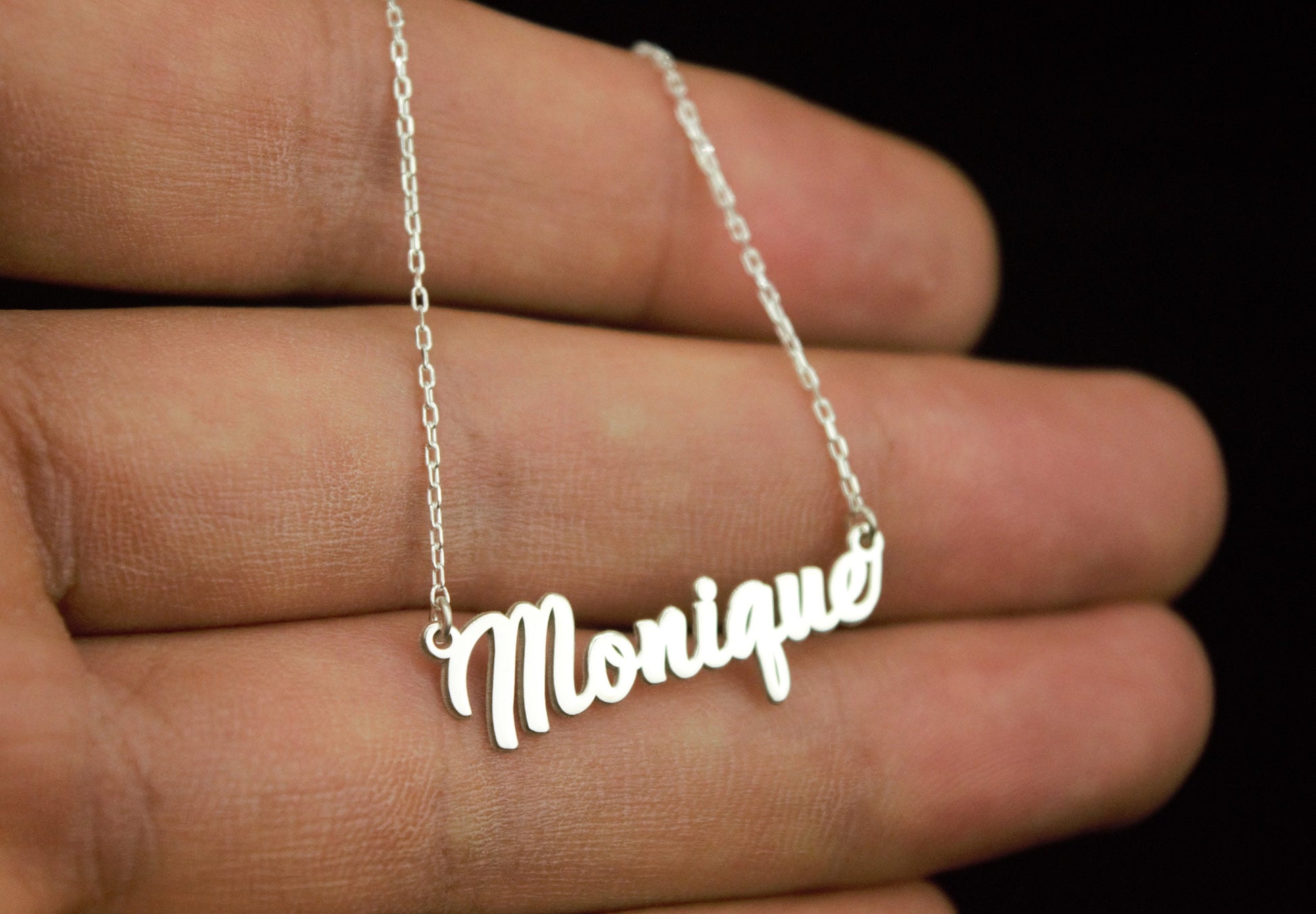 Delicate Name Necklace, 14K Gold Filled Custom Name Necklace, Necklaces for Women, Dainty Name Necklace, Gifts for Her by NecklaceDreamWorld - silvergoldandrose