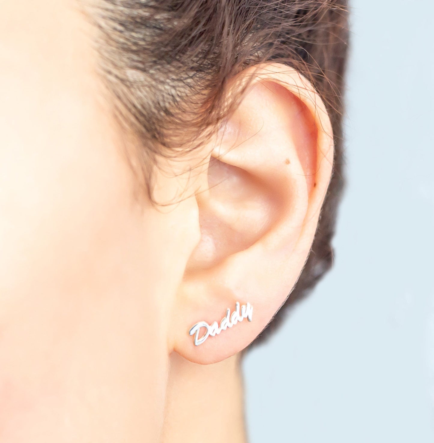 Custom Name Earrings, Personalized Earrings Silver, Stud Earrings, Name Earrings Solid Gold, Dainty Earrings Studs, Customized Gift for Her - silvergoldandrose