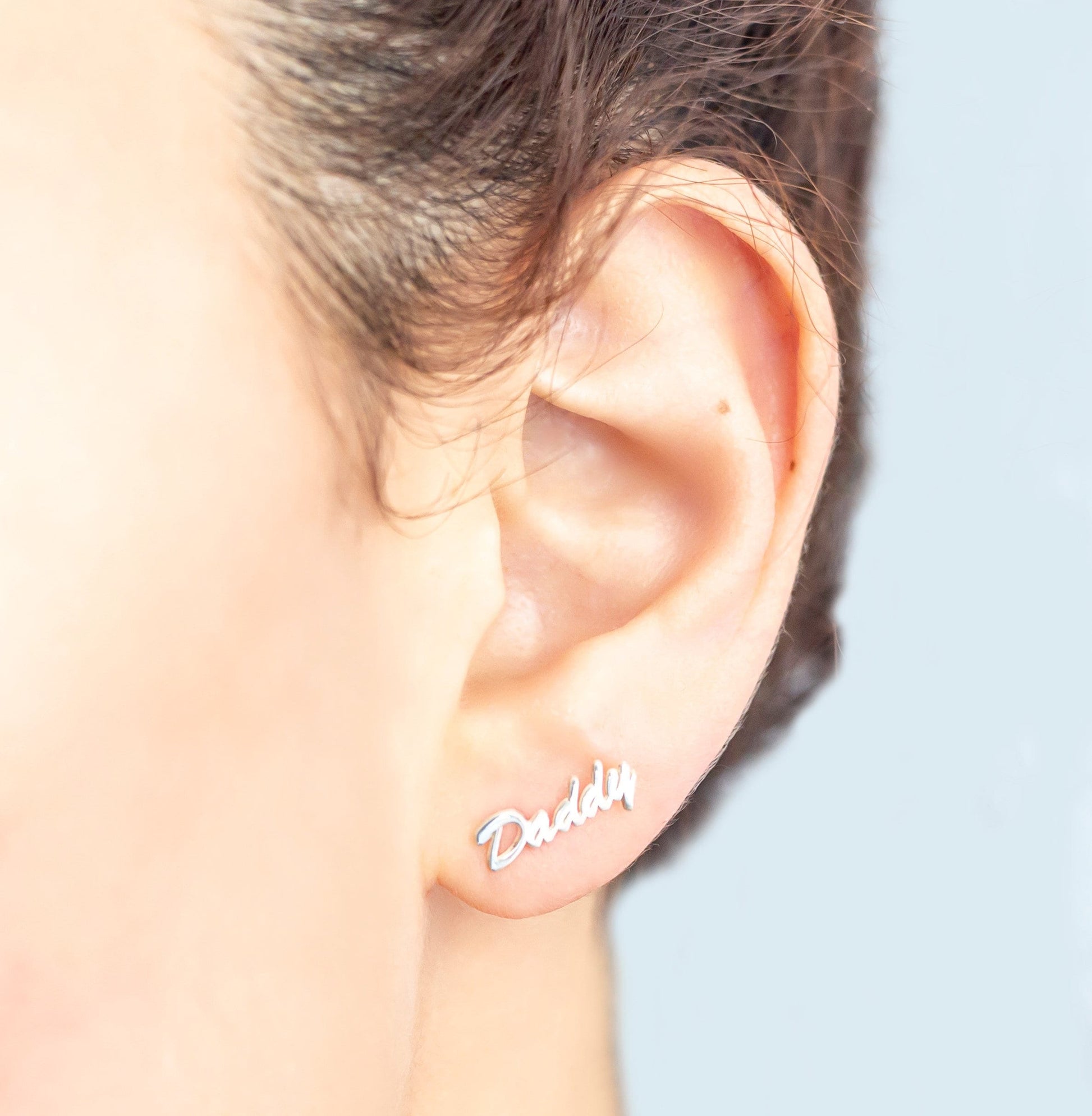 Custom Name Earrings, Personalized Earrings Silver, Stud Earrings, Name Earrings Solid Gold, Dainty Earrings Studs, Customized Gift for Her - silvergoldandrose