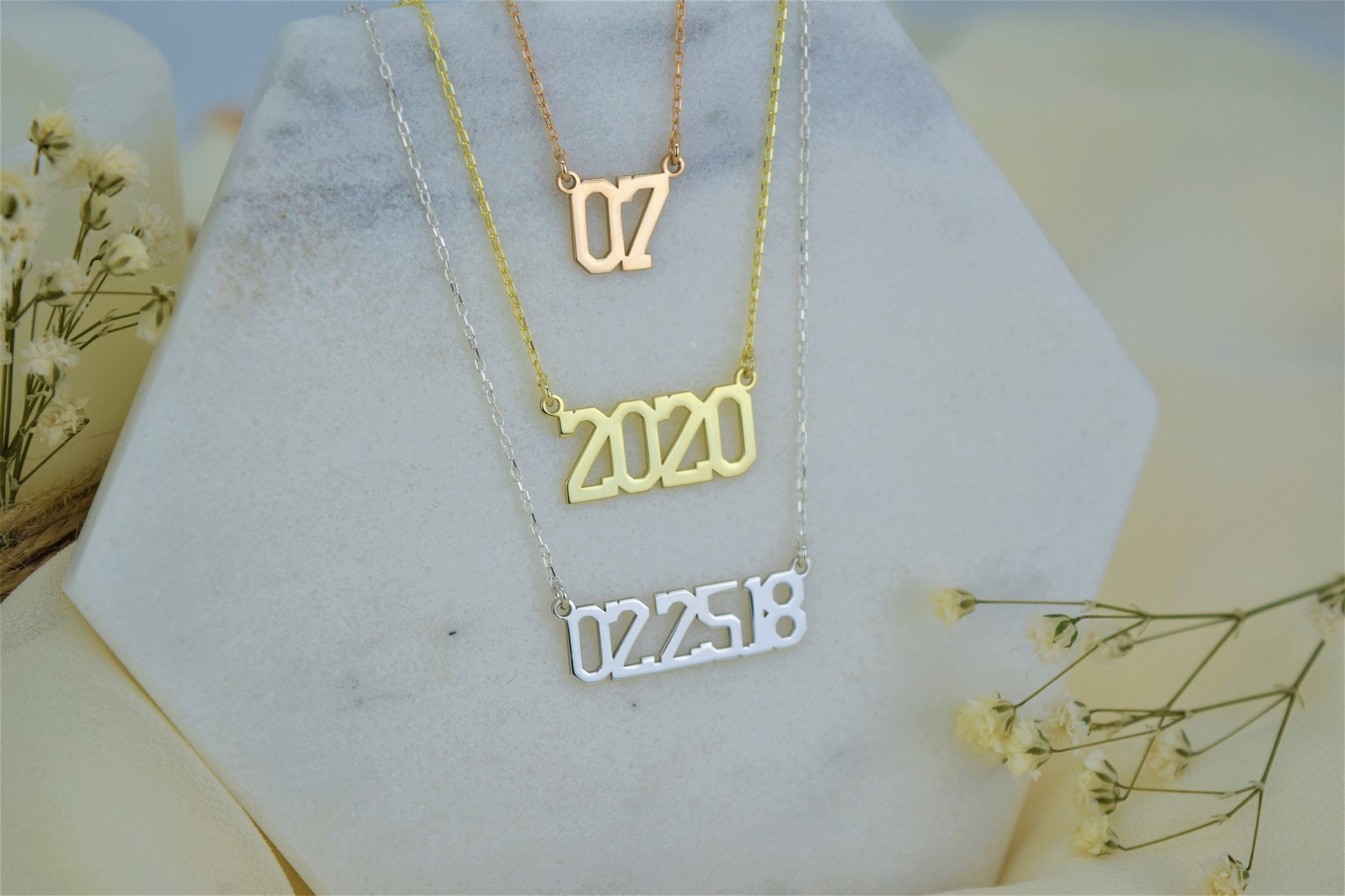 Number Necklace • Personalized Gift for Her • Gold Number Pendant • Sports Number Necklace • Number Year Necklace • Sport Jewelry • Baseball - silvergoldandrose