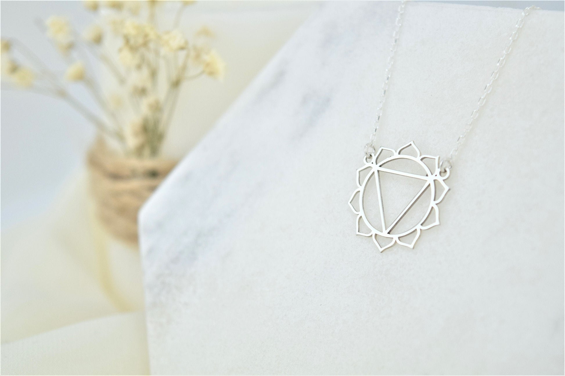 Solar Plexus Chakra Necklace • Manipura Yoga Jewelry • Handmade Chakra • Hindu Necklace • Yoga Chakra • Seven Chakra Symbol Jewelry - silvergoldandrose