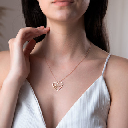 Personalized Actual Heartbeat Necklace, 8K Solid (Real) Gold Memorial EKG Necklace, Custom Heartbeat Necklace by NecklaceDreamWorld - silvergoldandrose