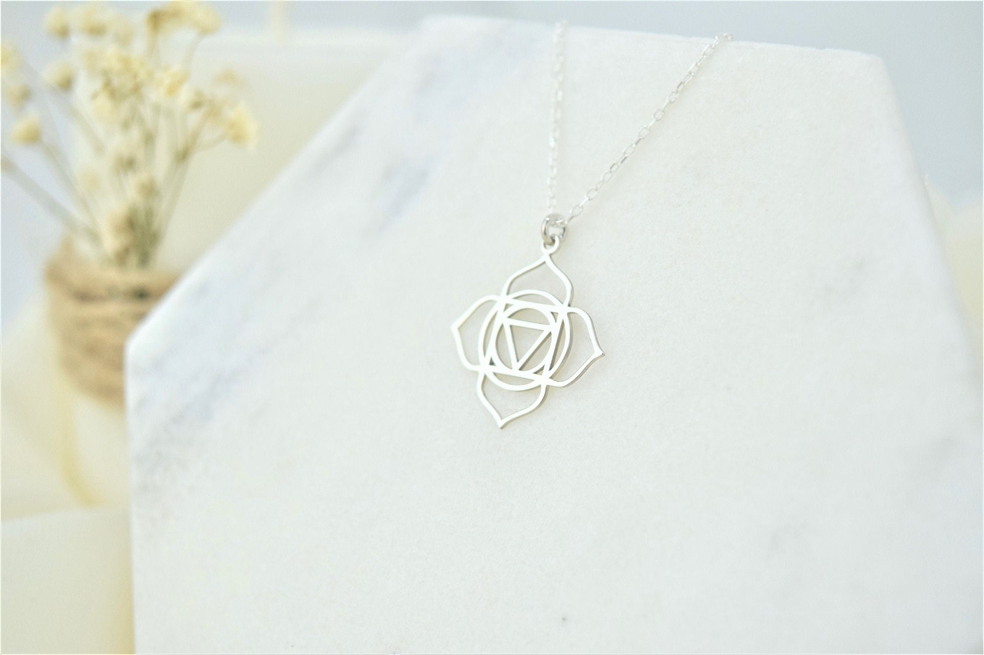 Root Chakra Necklace, Muladhara Yoga Tiny Handmade Jewelry • Hindu Necklace • Unique Yoga Chakra Jewelry • First Chakra • Symbol Necklace - silvergoldandrose