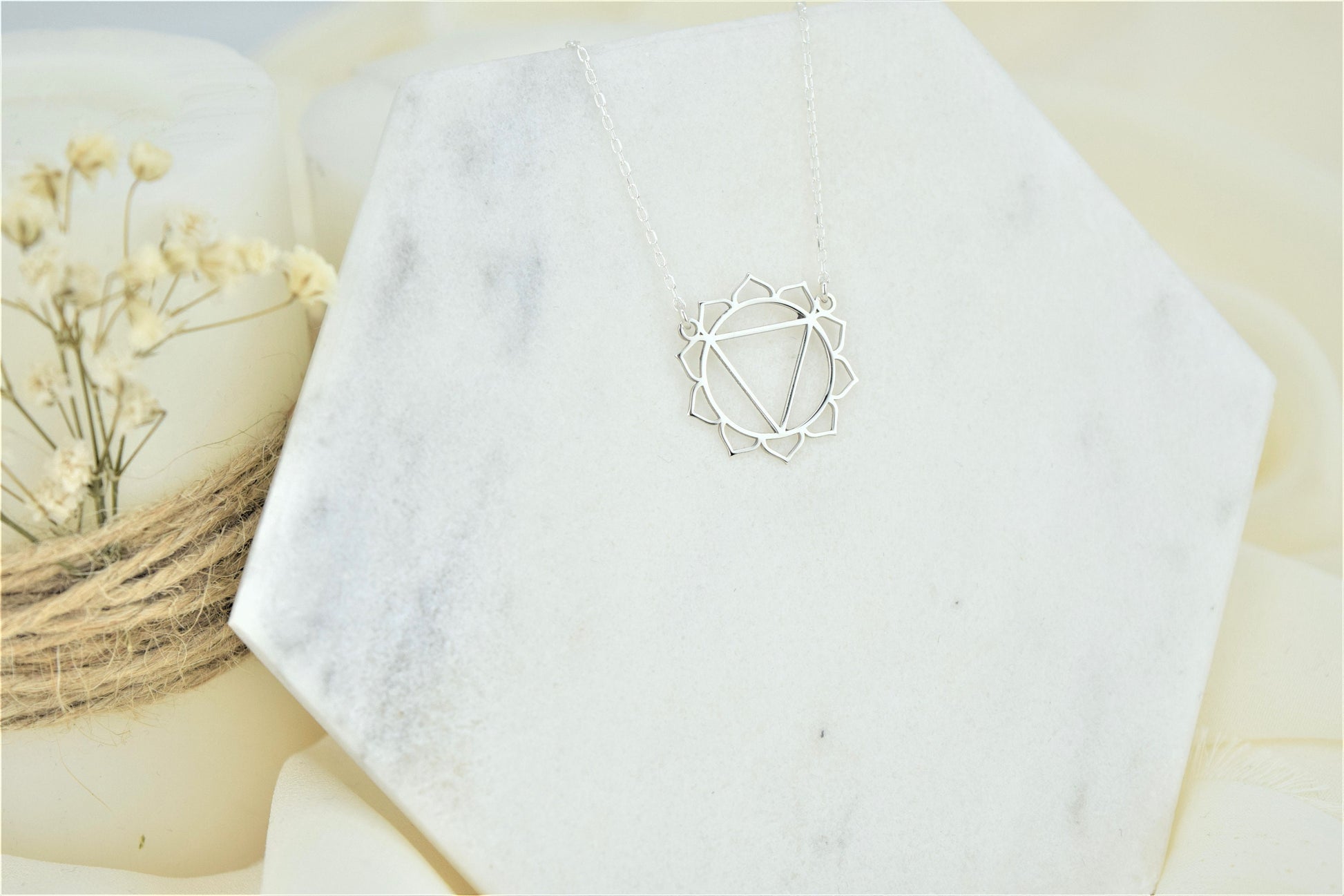 Solar Plexus Chakra Necklace • Manipura Yoga Jewelry • Handmade Chakra • Hindu Necklace • Yoga Chakra • Seven Chakra Symbol Jewelry - silvergoldandrose