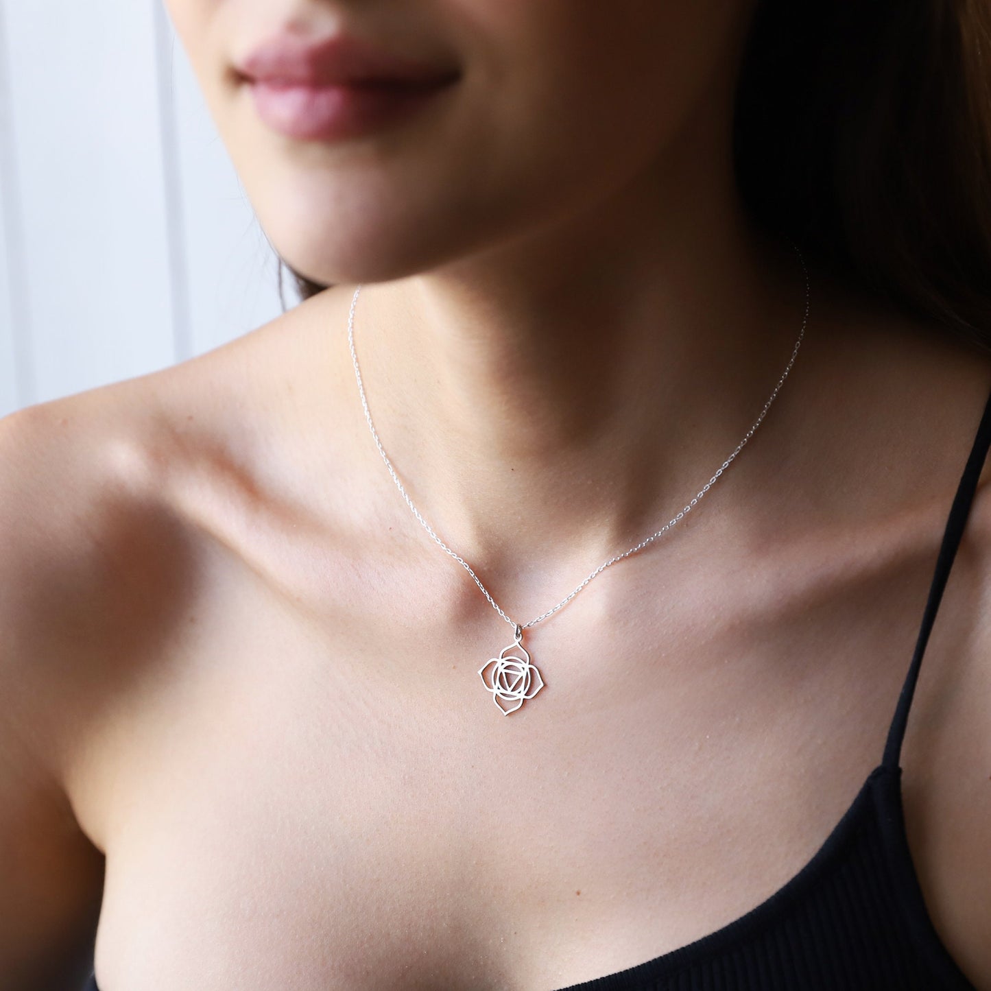 Root Chakra Necklace, Muladhara Yoga Tiny Handmade Jewelry • Hindu Necklace • Unique Yoga Chakra Jewelry • First Chakra • Symbol Necklace - silvergoldandrose