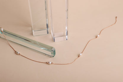 Gold Pearl Choker Necklace | Handmade Vintage Style with Freshwater Pearls