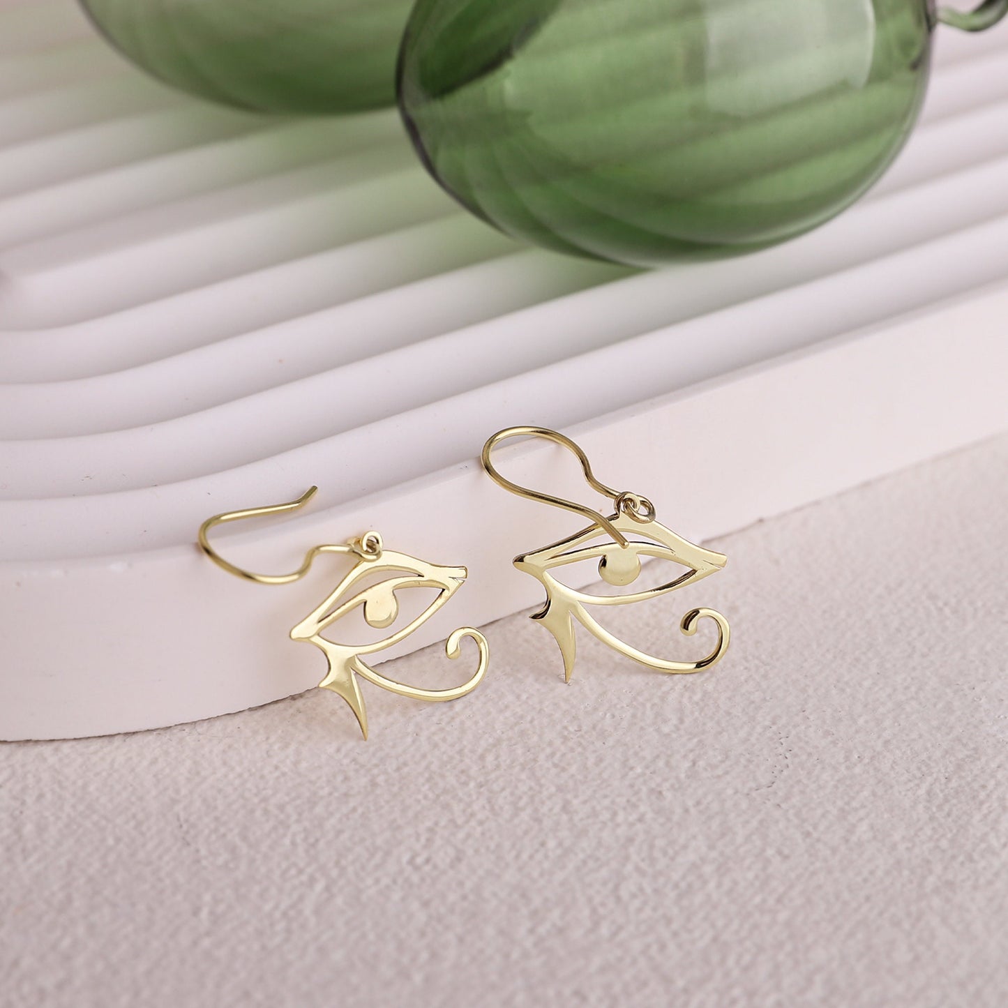 Eye of Ra Dangle Earrings