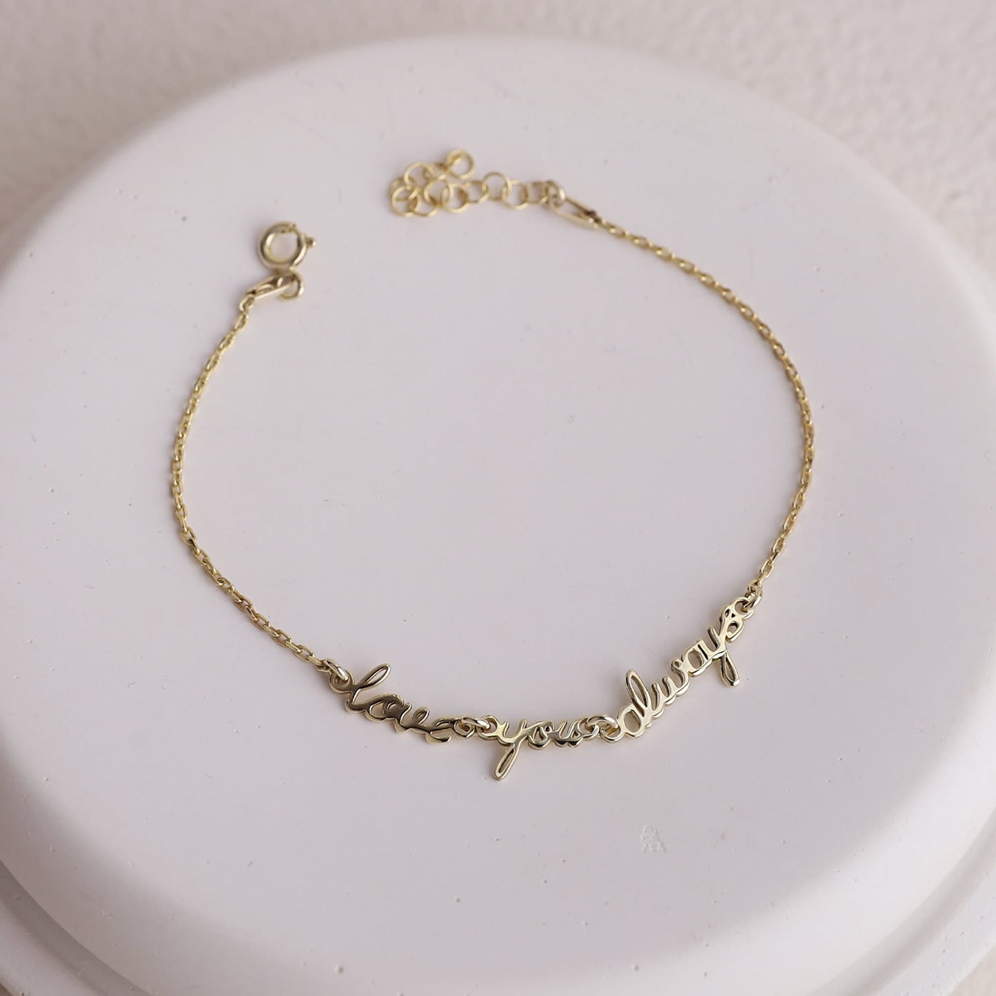 Custom Signature Name Bracelet, Dainty Gold Bracelet | Cute Actual Handwriting Sterling Silver Bracelet | Perfect Jewelry Gifts for Her - silvergoldandrose
