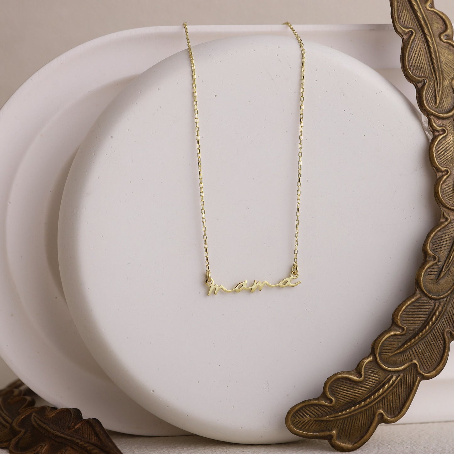 Mama Necklace • Mom Necklace • Mothers Necklace • 925 Sterling Silver, Gold and Rose Gold • Gift for Wife • Ready to Ship Gifts for Her - silvergoldandrose