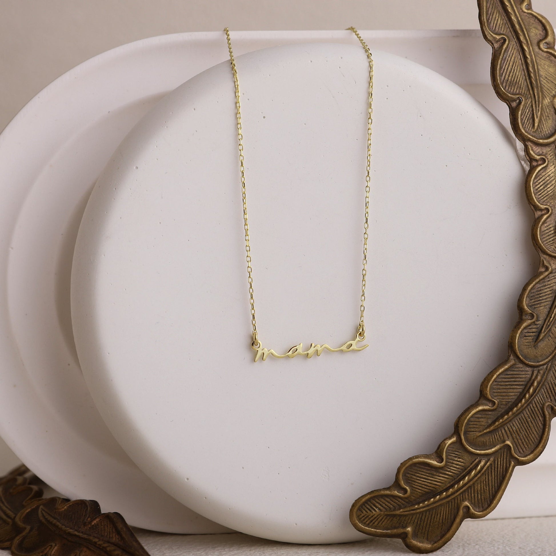 Mama Necklace • Mom Necklace • Mothers Necklace • 925 Sterling Silver, Gold and Rose Gold • Gift for Wife • Ready to Ship Gifts for Her - silvergoldandrose