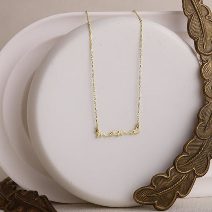 Mama Jewelry Dainty Silver Necklace for New Moms | Perfect Gift for Mother's Day & Birthdays