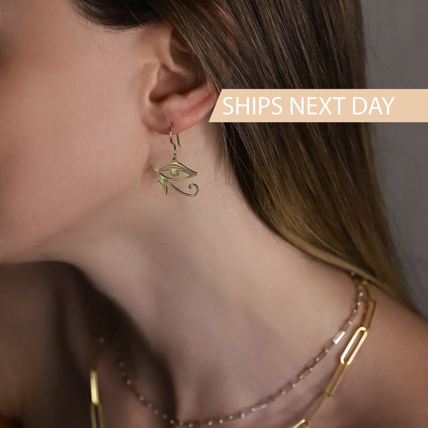 Eye of Ra Dangle Earrings