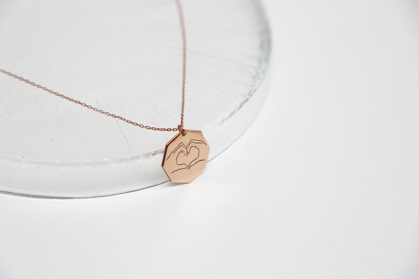 Unique Hand Gesture Pendant Necklace | Sign Language Jewelry for Friends | Inspirational Gift