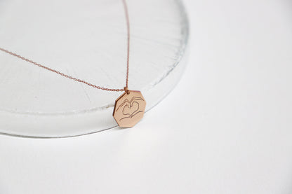 Unique Hand Gesture Pendant Necklace | Sign Language Jewelry for Friends | Inspirational Gift