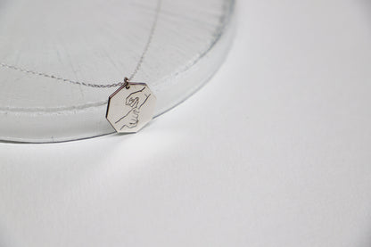 Unique Hand Gesture Pendant Necklace | Sign Language Jewelry for Friends | Inspirational Gift