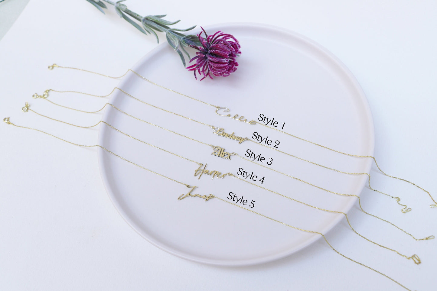 Silver Nameplate Necklace - Personalized Elegance for Every Style