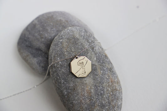 Unique Hand Gesture Pendant Necklace | Sign Language Jewelry for Friends | Inspirational Gift