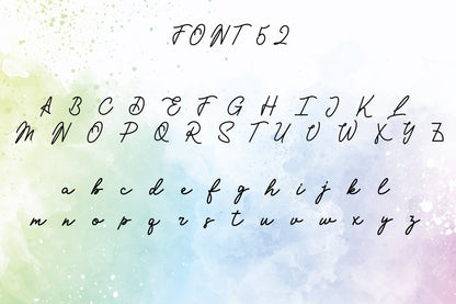 a font chart