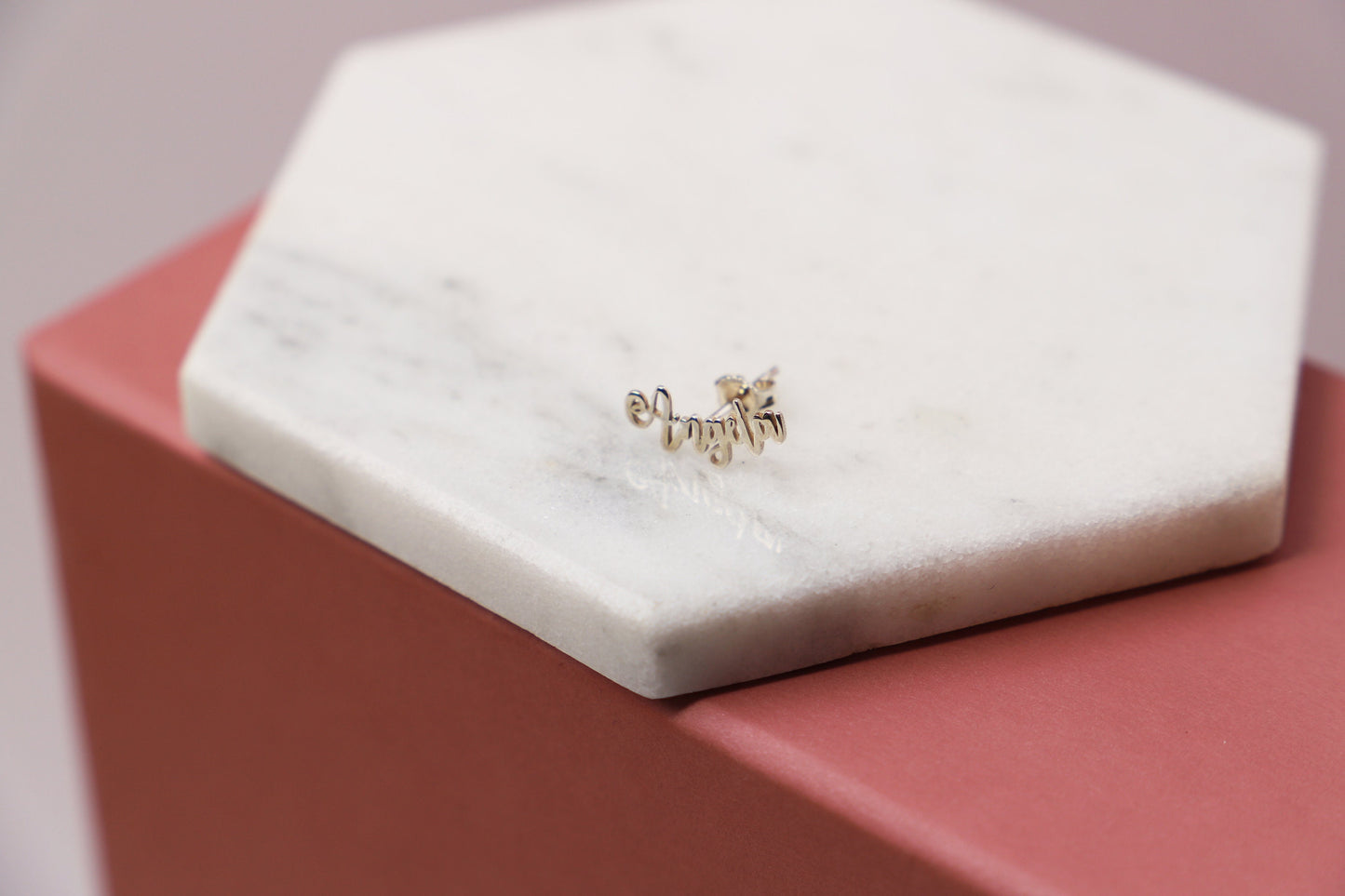Personalized Name Earrings Silver, Custom Stud Handmade Name Earrings Gold • Dainty Earrings Gift For Her - silvergoldandrose