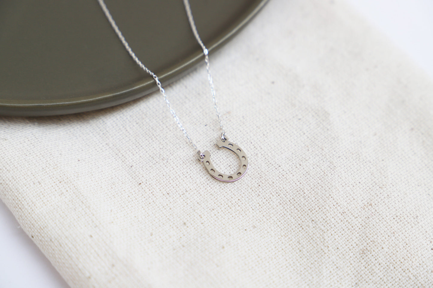 Lucky Charm Tiny Horseshoe Necklace | Silver Good Luck Pendant | Perfect Gift for Inspiration & Positivity