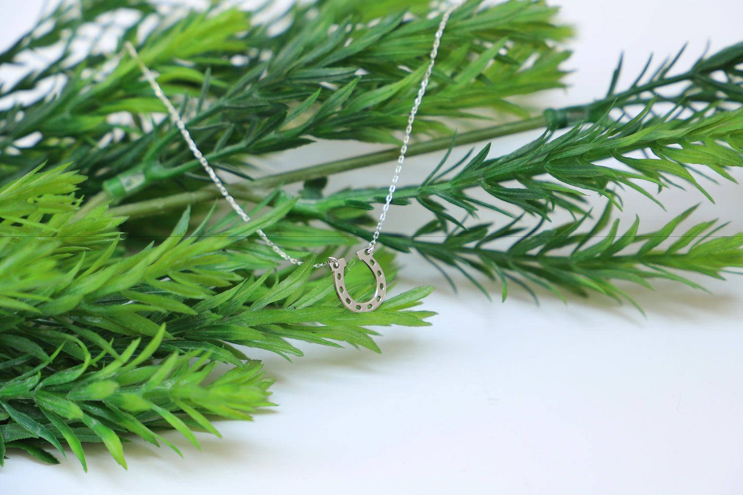 Lucky Charm Tiny Horseshoe Necklace | Silver Good Luck Pendant | Perfect Gift for Inspiration & Positivity