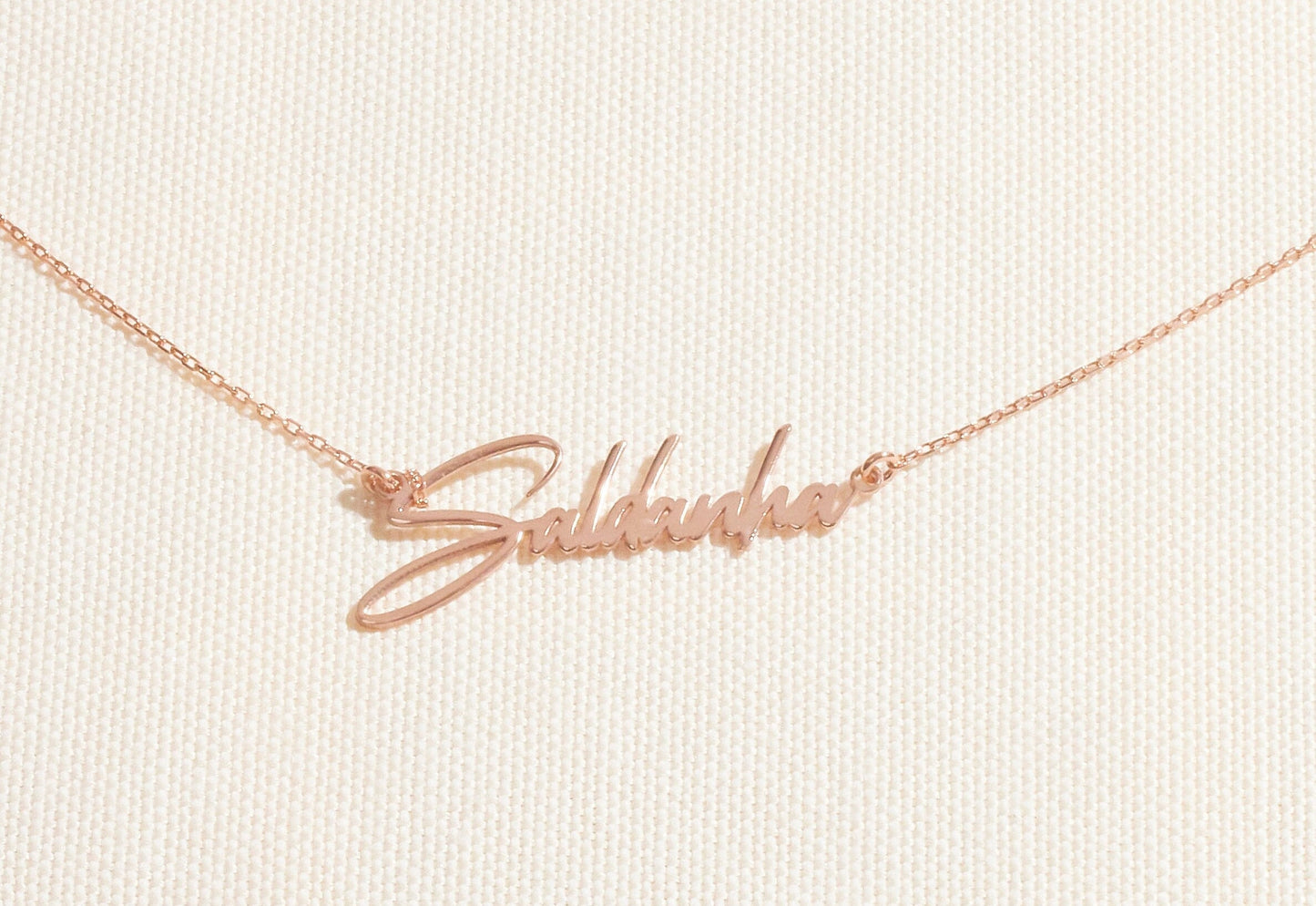 Personalized Sterling Silver Name Necklace | Signature Font Elegance