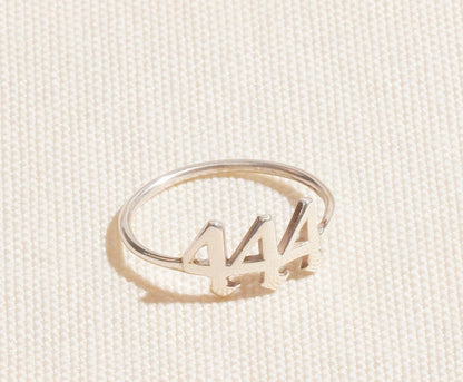 Dainty Angel Number Ring - Personalized 925 Sterling Silver Jewelry for Luck and Inspiration