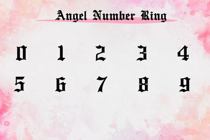 Dainty Angel Number Ring - Personalized 925 Sterling Silver Jewelry for Luck and Inspiration