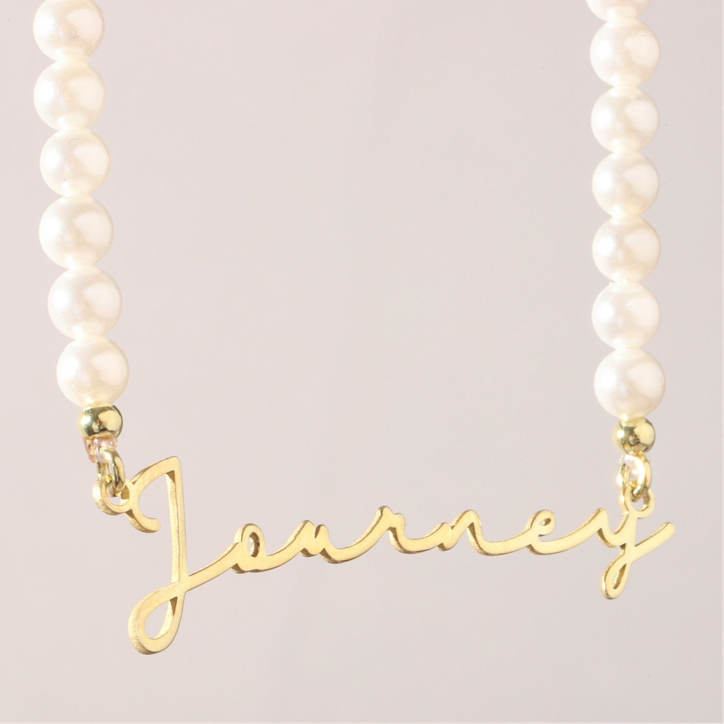 Personalized Pearl Name Necklaces for Women, Jewelry Handmade, Pearl Necklace with Name, Gifts for Women by NecklaceDreamWorld - silvergoldandrose