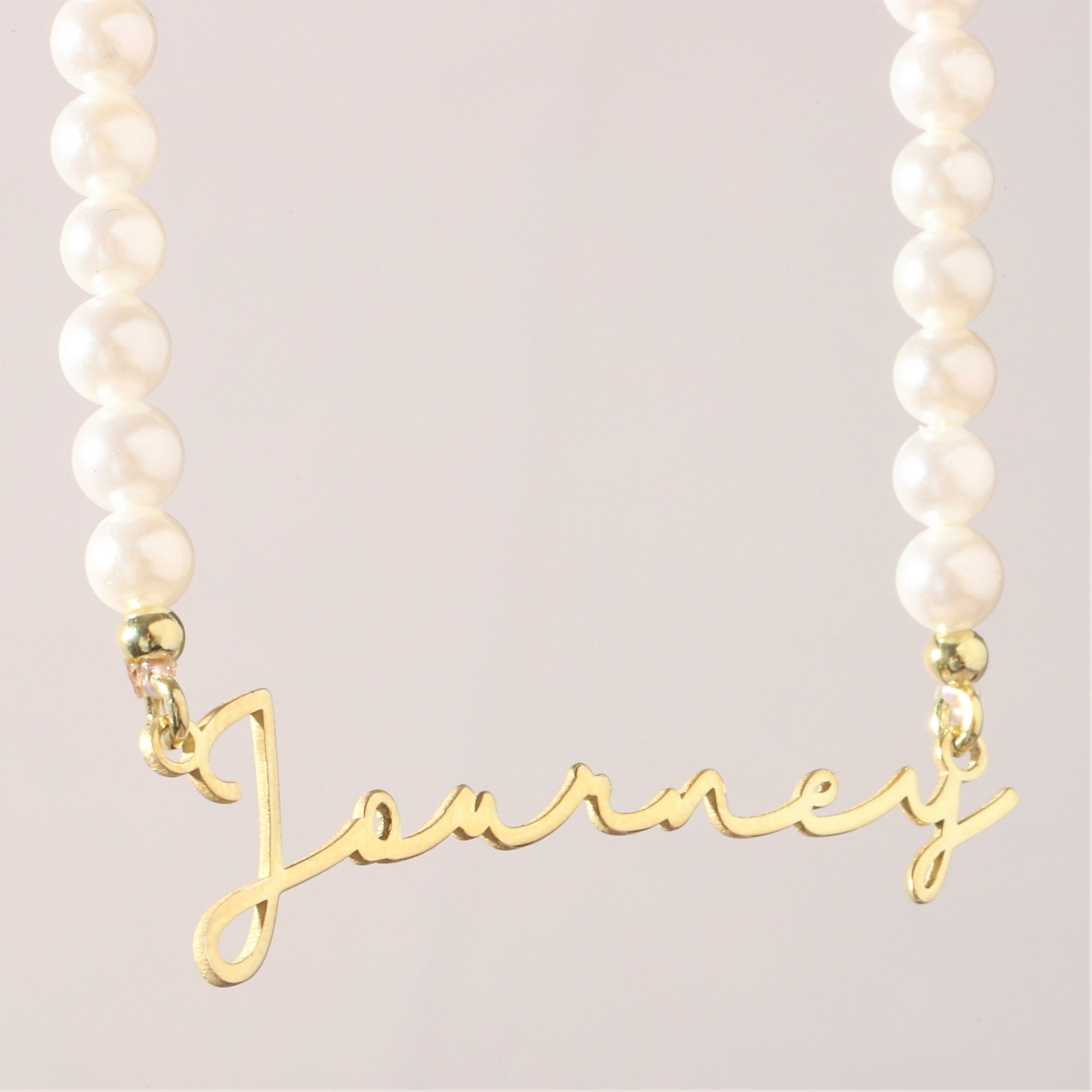 Personalized Pearl Name Necklaces for Women, Jewelry Handmade, Pearl Necklace with Name, Gifts for Women by NecklaceDreamWorld - silvergoldandrose