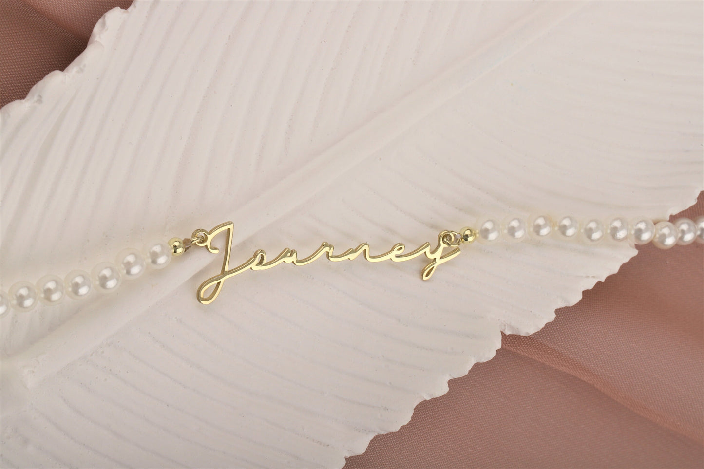 Personalized Pearl Name Necklaces for Women, Jewelry Handmade, Pearl Necklace with Name, Gifts for Women by NecklaceDreamWorld - silvergoldandrose