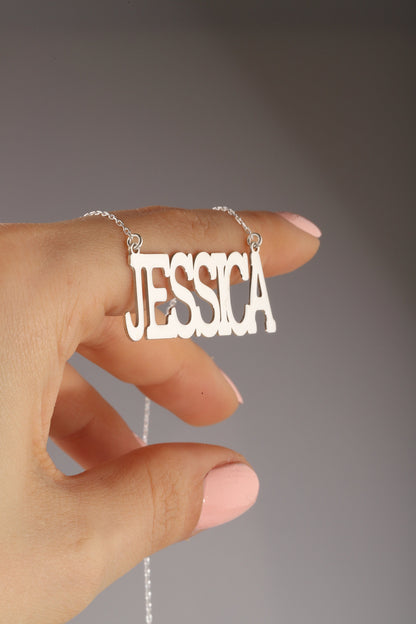 Bold & Beautiful Custom Name Necklace - 925 Sterling Silver RnB Style Jewelry