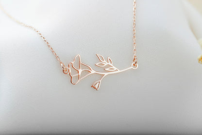 Bloom & Blossom Custom Birthflower Necklace | Personalized Floral Jewelry for Moms | Dainty Gift for Women