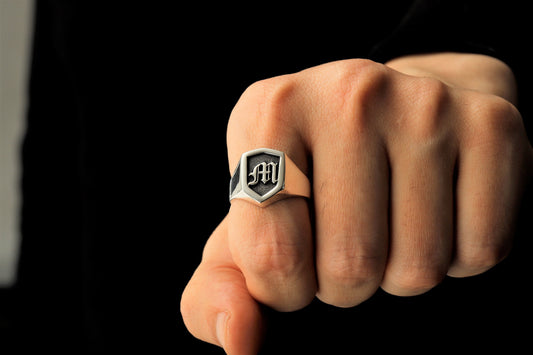 Timeless Men’s Silver Signet Ring - Bold Style & Lasting Elegance