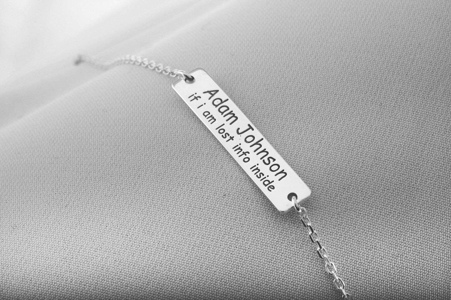 Personalized Medical ID Bracelet, Diabetes Alert Jewelry • Autism Awareness, Prescription, Allergy, Safety Bracelet by NecklaceDreamWorld