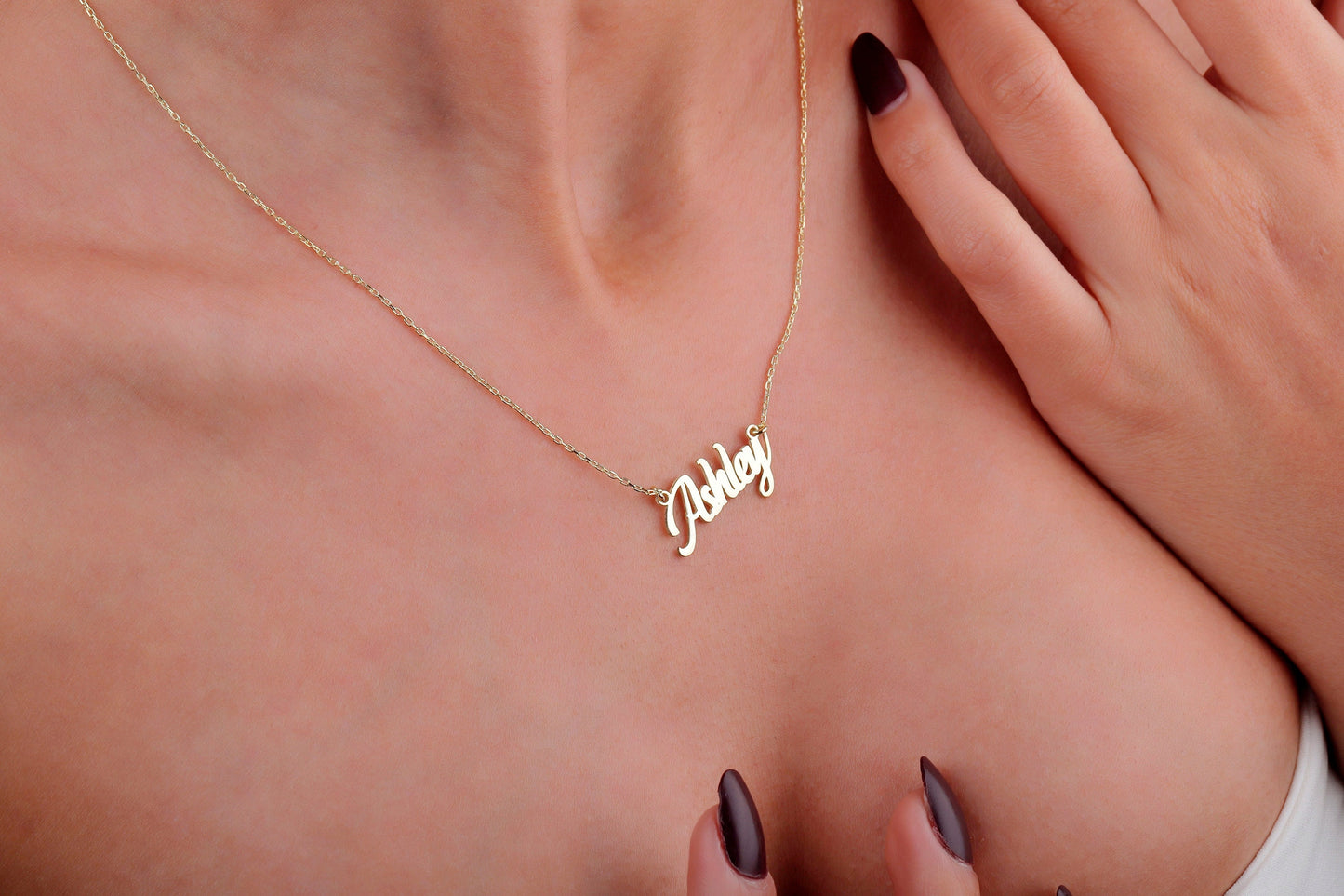 Delicate Name Necklace, 14K Gold Filled Custom Name Necklace, Necklaces for Women, Dainty Name Necklace, Gifts for Her by NecklaceDreamWorld - silvergoldandrose