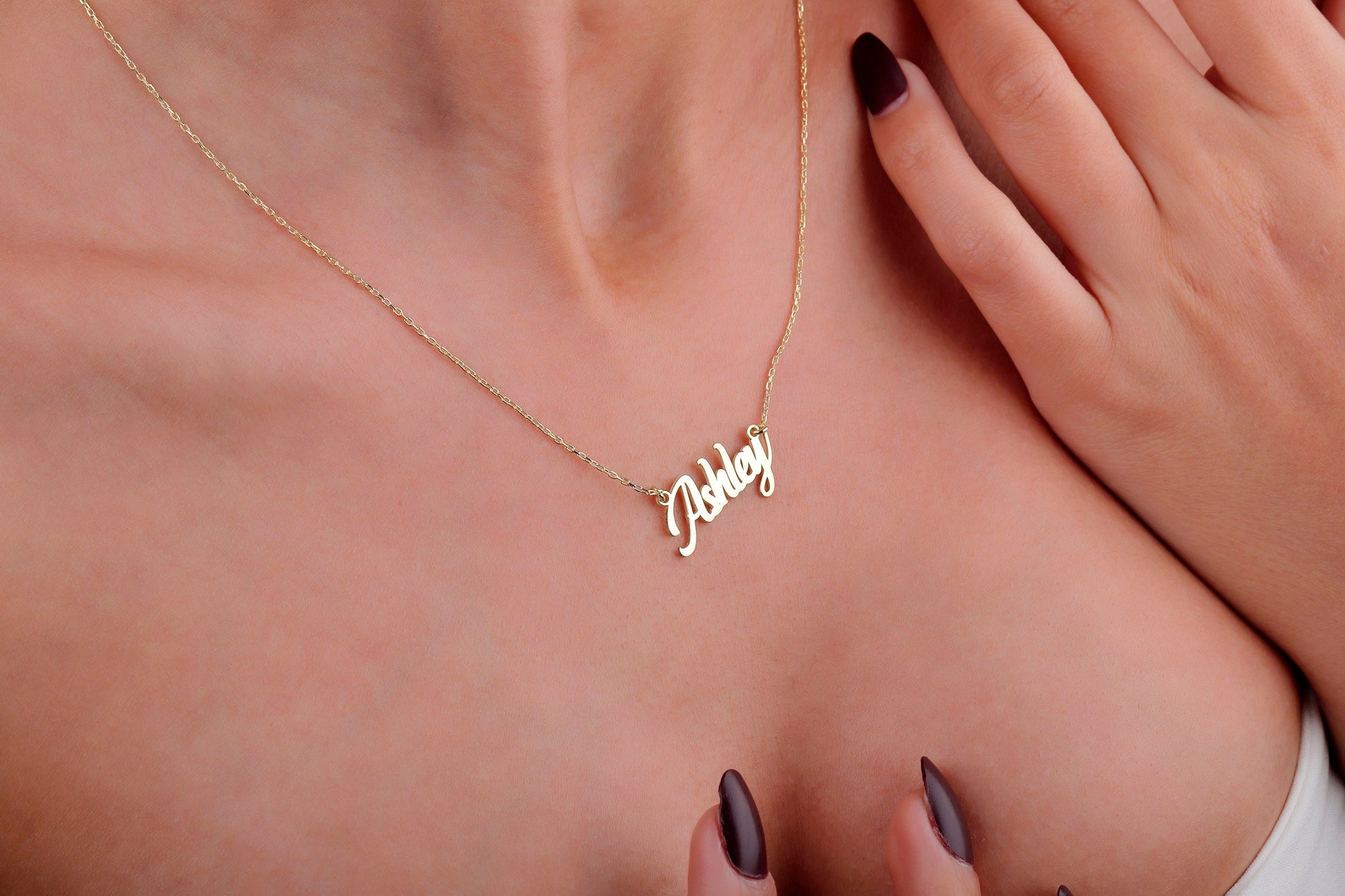 Delicate Name Necklace, 14K Gold Filled Custom Name Necklace, Necklaces for Women, Dainty Name Necklace, Gifts for Her by NecklaceDreamWorld - silvergoldandrose