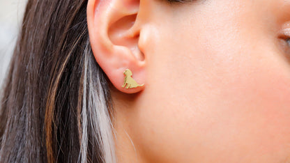 Pawfectly Silver Puppy Stud Earrings | Adorable Minimalist Dog Jewelry for Pet Lovers