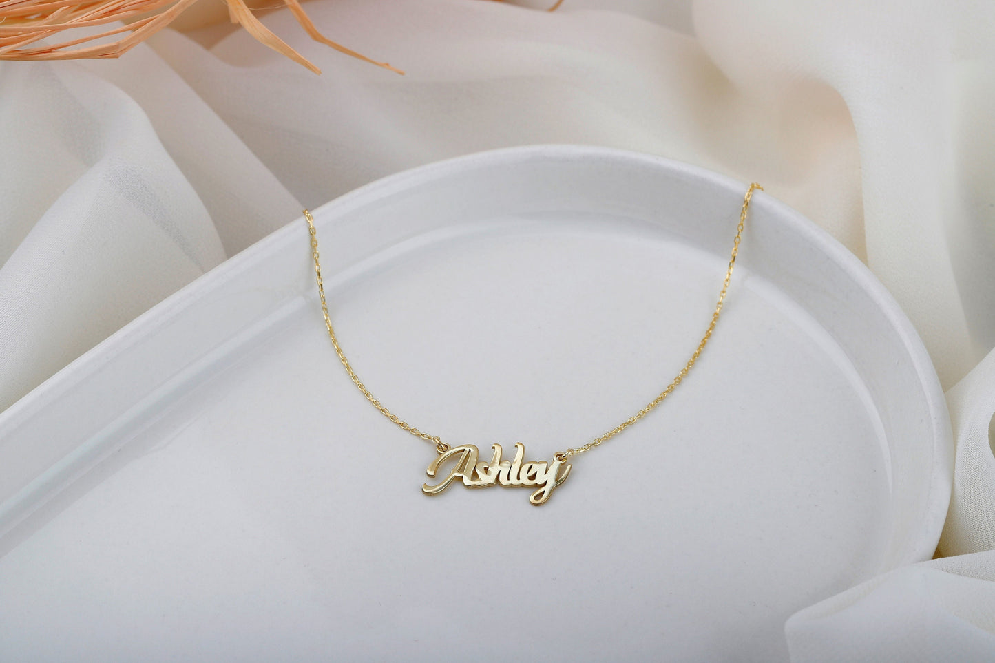 Delicate Name Necklace, 14K Gold Filled Custom Name Necklace, Necklaces for Women, Dainty Name Necklace, Gifts for Her by NecklaceDreamWorld - silvergoldandrose