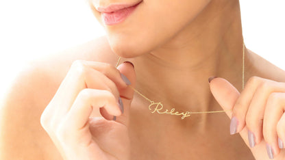 Personalized Name Necklace • Custom Name Necklace Silver • Personalized Jewelry for Women • Name Necklaces Gold • Birthday Gifts - silvergoldandrose