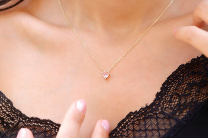 Rose Quartz Libra Necklace - Sterling Silver with Moonstone & Crystal Quartz Pendant, January Birthstone Charm