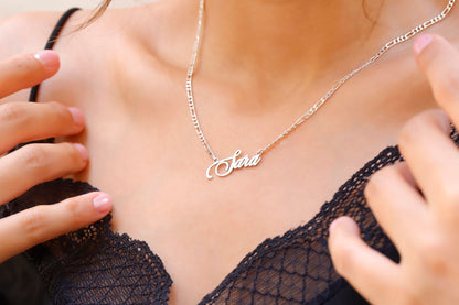 Twist Chain Name Necklace | Personalized 14K Gold Filled Jewelry | Custom Gold Necklace for Unique Style