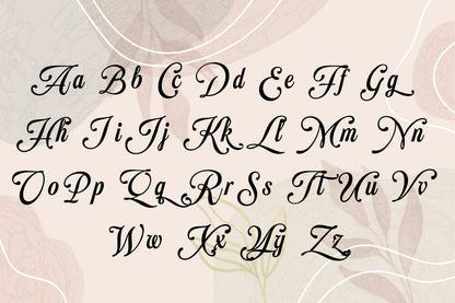 font chart
