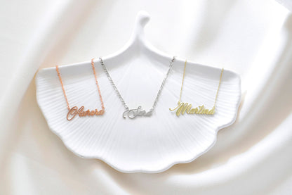 Twist Chain Name Necklace | Personalized 14K Gold Filled Jewelry | Custom Gold Necklace for Unique Style